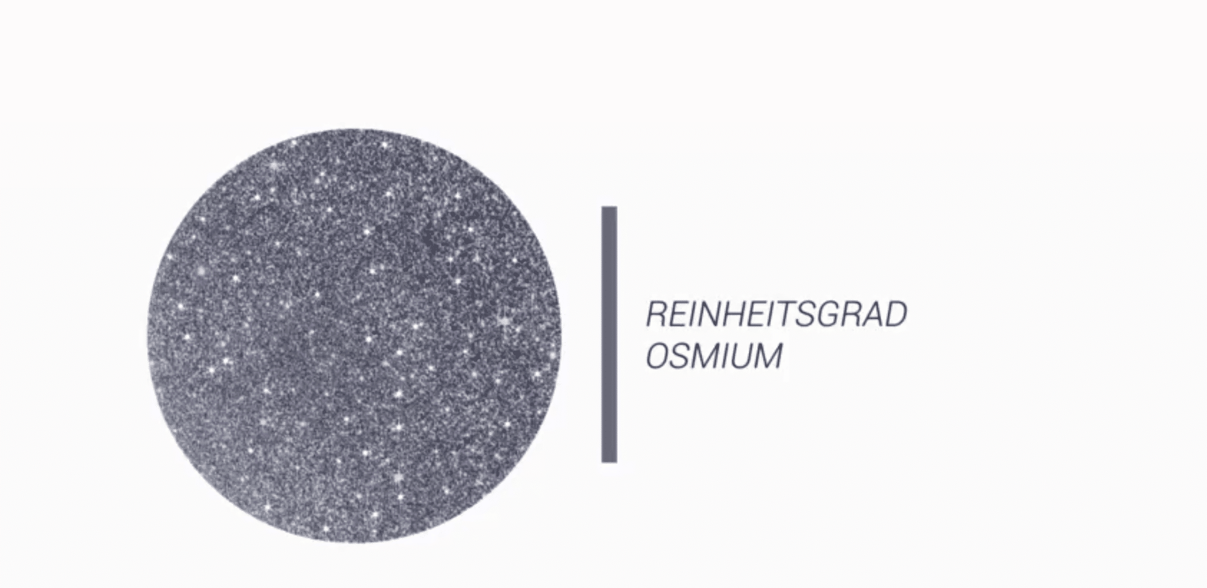 Reinheitsgrad Osmium