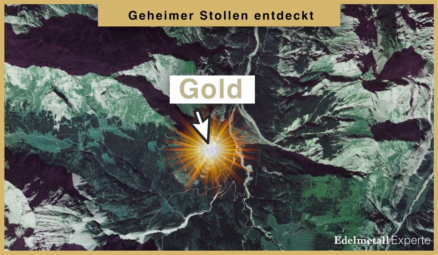 geheime Goldgrube stollen entdeckt